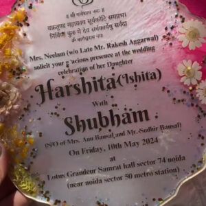 Wedding Invitation Agate
