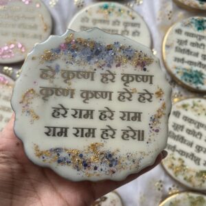 Shree Krishan mantra car hanging + Stand