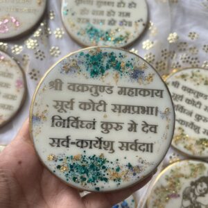 Shree Ganesh mantra car hanging + Stand